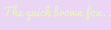 Image with Font Color E8F0C0 and Background Color EAD5F5